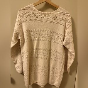 Vintage Knit Cottage-core style Sweater 🤎 Size Small-Medium